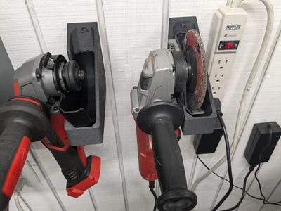 Sideways Angle Grinder Wall Mount Bracket