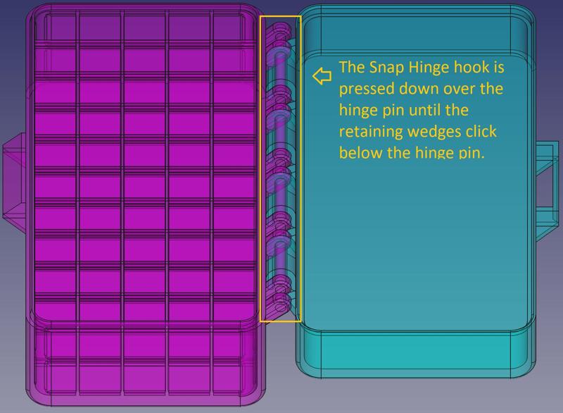 .280 AI, Spring Latch, Snap Hinge Modular Ammo Box