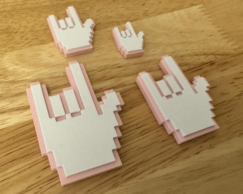 8-Bit ASL "I Love You" - Fridge Magnet (Hot-Swap, Multi-Color) | Decoration For Whiteboard, Refrigerator, Locker, Cabinet | Home & Kitchen Essential, Classroom Office Supplies |
