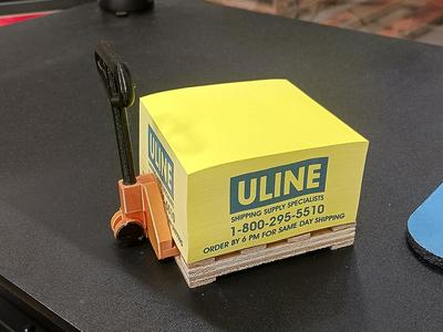 Pallet Jack for Uline Sticky Notes