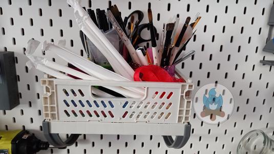 Skadis Storage Crate Holder