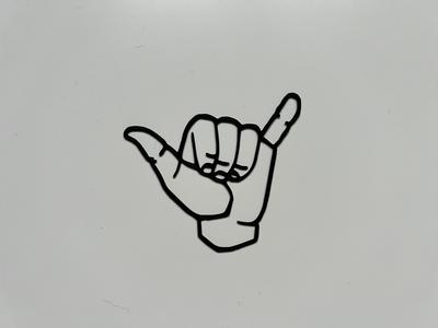 Shaka Sign Wall Art #1