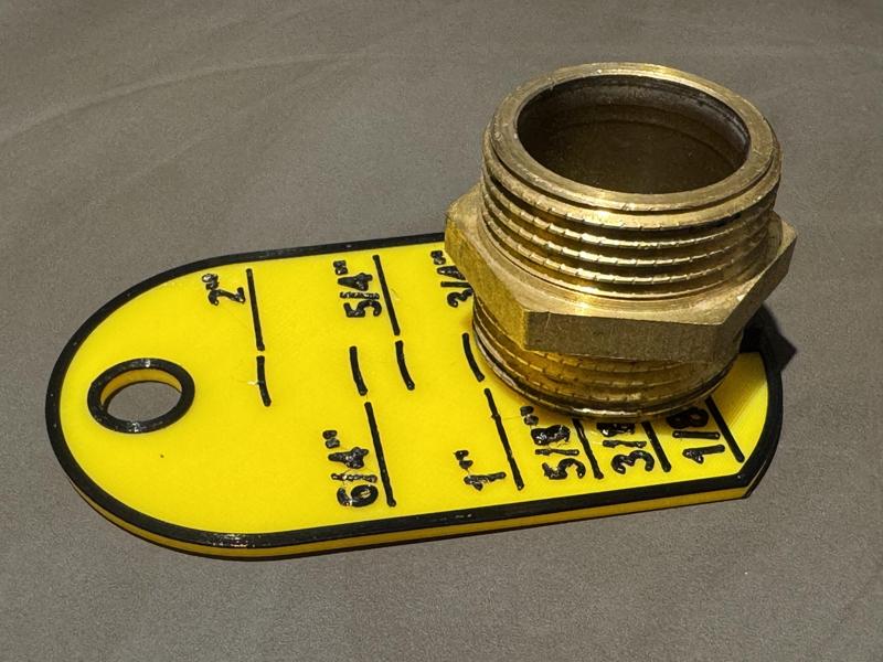 Pipe thread measure tool