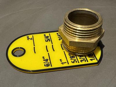 Pipe thread measure tool