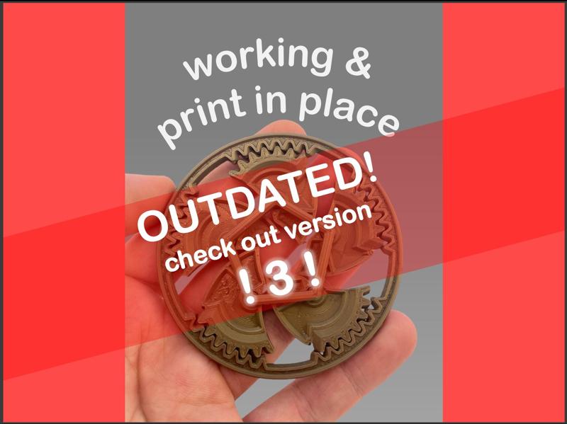 mechanical iris | print in place | fidget