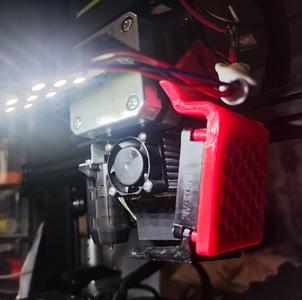 Ender 3 V3 SE Lightweight Fan Shroud with LED (abandoned)