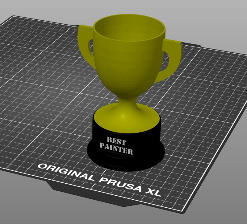Trophy with Customizable Surface