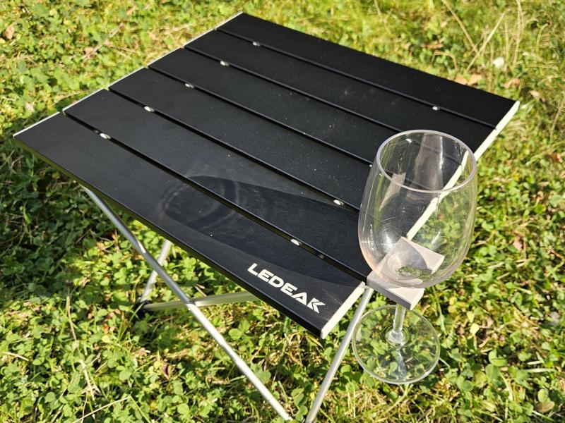 Camping Table Wine Glass Holder