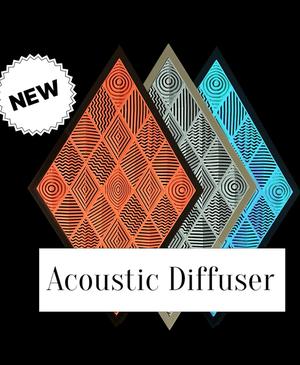 The Diamond Echo Diffuse ~ Acoustic Diffuser Panels