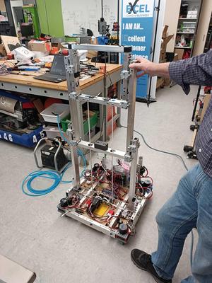 3D Printed Parts for a Compact Belt Driven Elevator for FRC