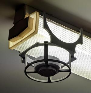 fluorescent light fixture attachment