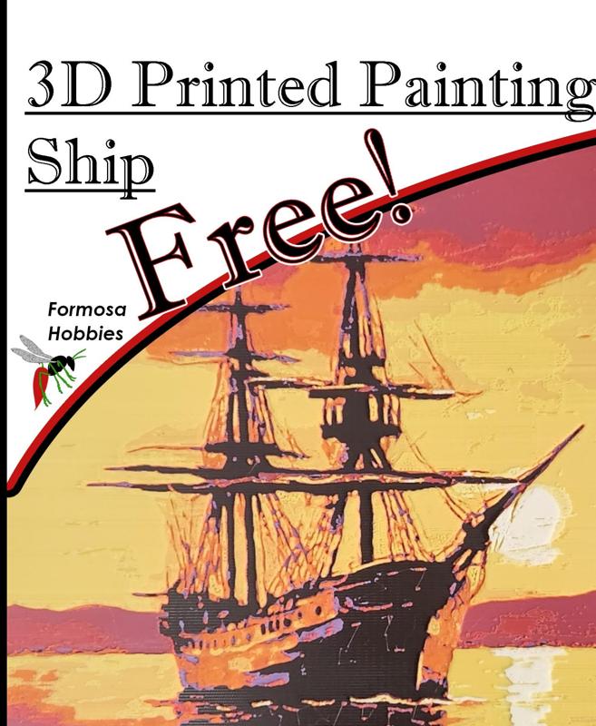 3D Printed Painting - Ship at Sunset | No AMS Needed!