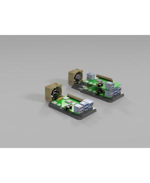 RPi Mount + 4010 Axial Fan and Waveshare USB Support
