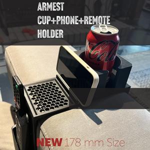 Medium Couch Caddy Armrest Cup+Remote Holder (178 mm)