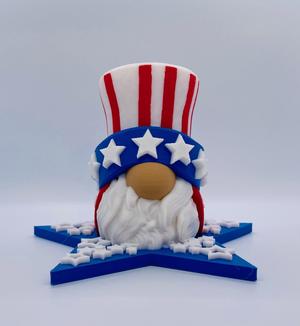 Stars and Stripes Top Hat Gnome