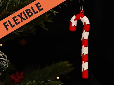 Flexi Candy Cane Christmas Tree Ornament