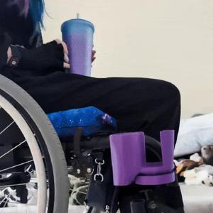 Wheelchair Cup + Phone Holder