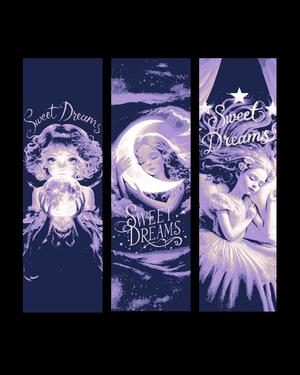 Good Night Moon and Sweet Dreams Little Girl - Set of Bookmarks