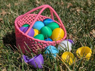 Easter Basket and Eggs 