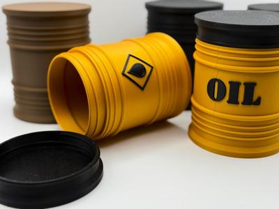 Oil Barrel Screw Top Container - 2 Versions