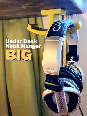 Under Desk Hook Hanger BIG version