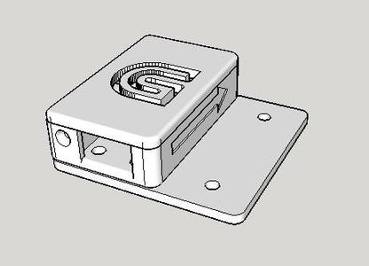 Filament sensor case mount for 2020 rail