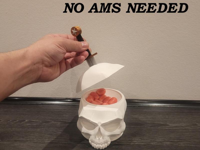 Skull with Dagger