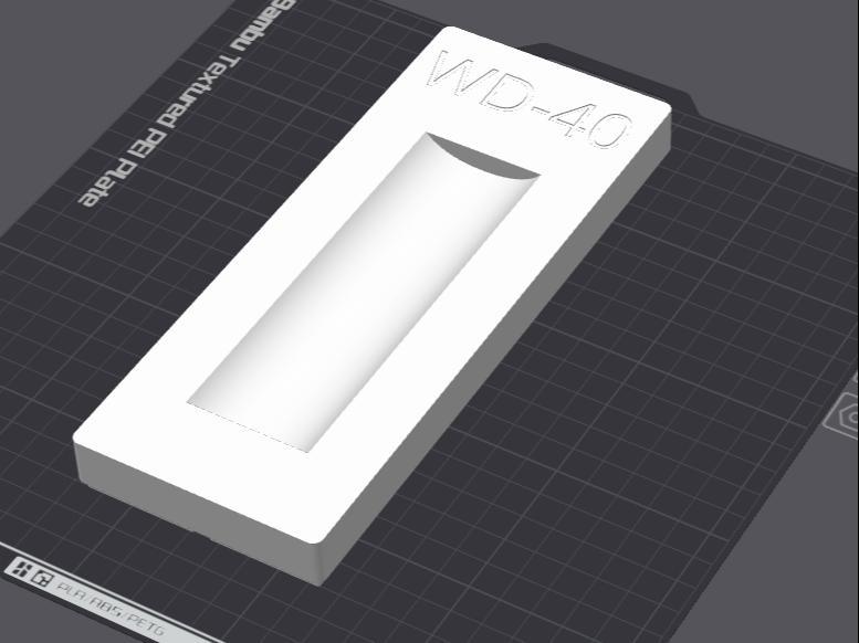 Gridfinity WD-40 holder 