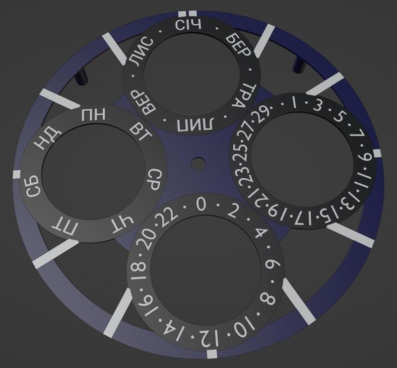 Multi language dials for Perpetual Calendar Clock ver.2