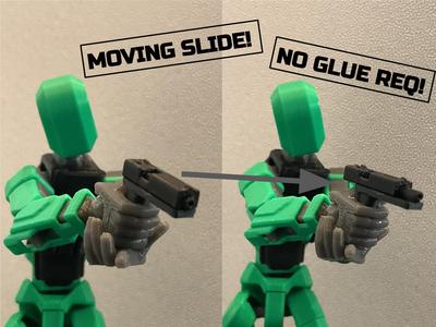 Glock/Pistol/Gun for Dummy 13 BETA (MOVING SLIDE!)