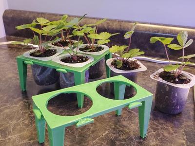 3d Printed Yogurt Cup Rack For Seedlings