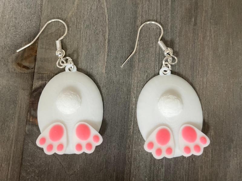 Bunny Butt Earrings