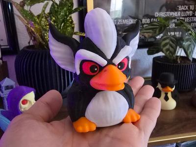 Gremlins Stripe Mohawk Rubber Duck Toy Mogwai