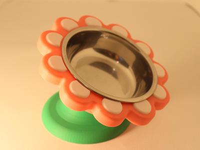 Cat and Dog Food Bowl Raiser Stand