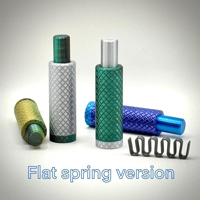 Spring fidget button **Updated** now uses an easy to replace flat spring
