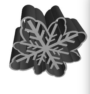 cookie cutter wih froststar ( Plätzchenform mit Sternmuster )