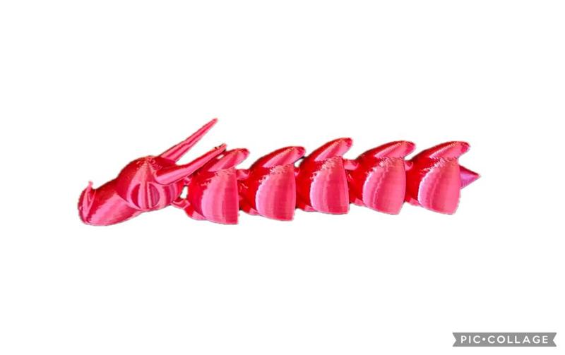 Articulated poison snake dragon
