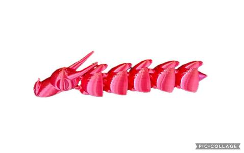 Articulated poison snake dragon