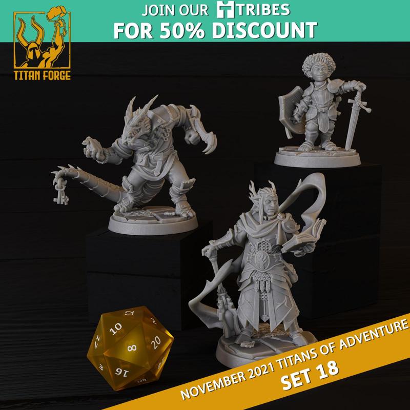 RPG - DnD Hero Characters - Titans of Adventure Set 18