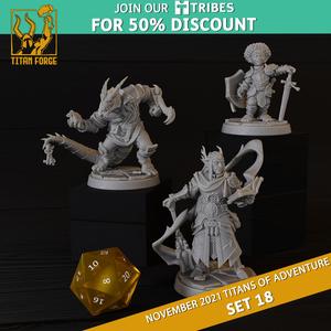 RPG - DnD Hero Characters - Titans of Adventure Set 18