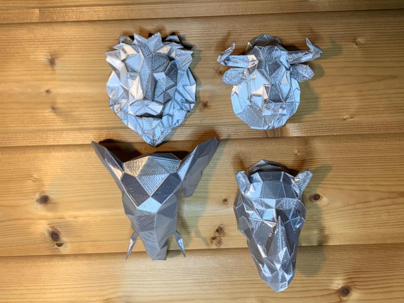 Low Poly Animal Heads