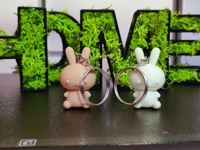 Cute Bunny Keychain - Miniature Rabbit Key Holder