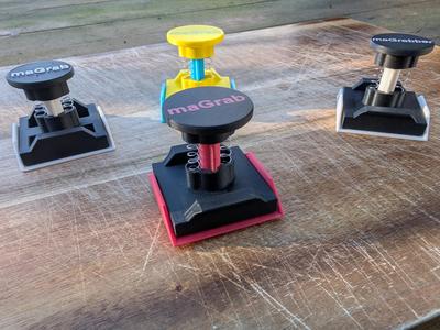 maGrab V0.4 - Push-Release Magnetic Pickup Tool