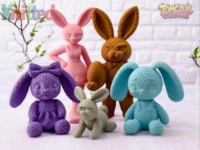 Sweet Easter Bunny Family – Knitted Series