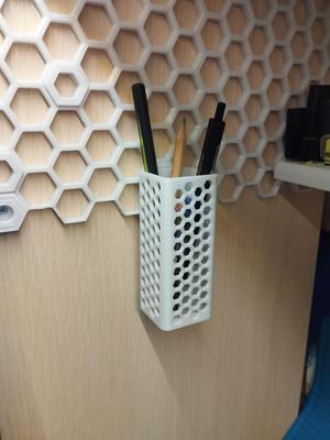 Small square pencil cup for HSW