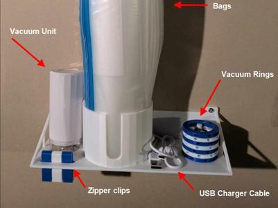 Vacuum Storage Supply Rack