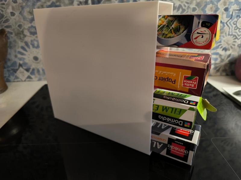 aluminum foil, plastic wrap, baking paper storage rack