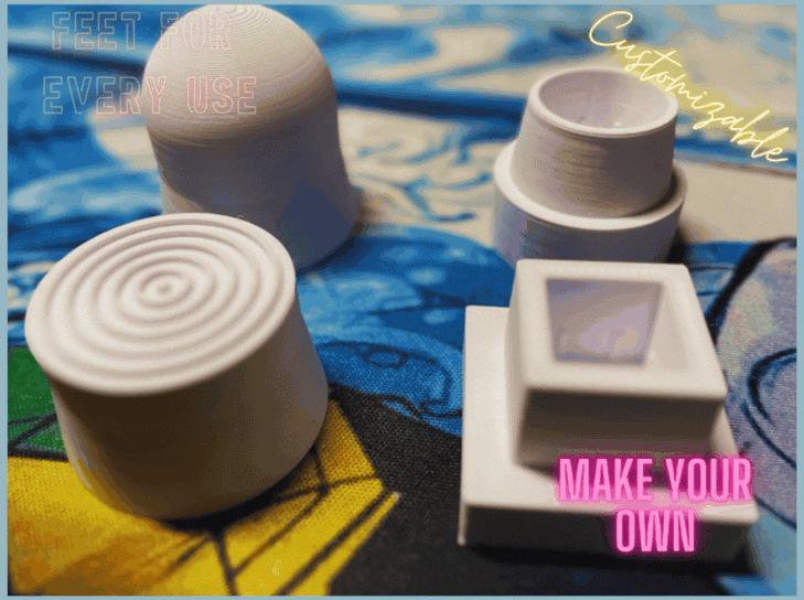 Custom Feet for Supporting and Elevating Objects