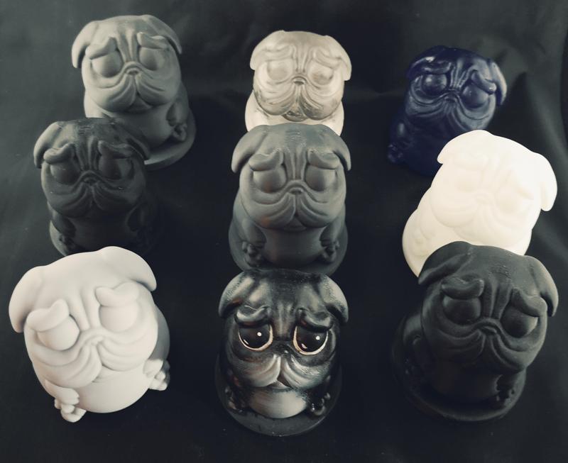 DoggyPop Pug Idol statue