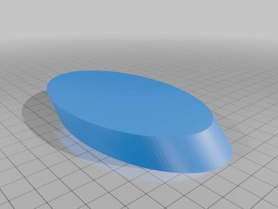 Secondary mirror for newtonian telescope 60x120mm dummy